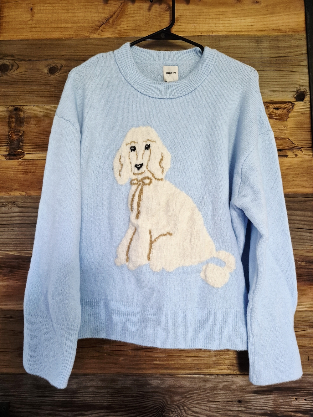 Maeve Crew-Neck Dog Icon Pullover Sweater Small Sold Out Style 🥰 - Picture 3 of 5